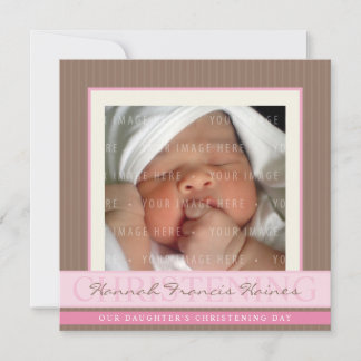 PHOTO CHRISTENING INVITES :: elegance 2SQ