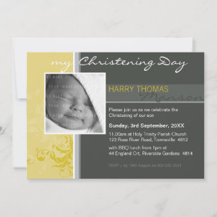 PHOTO CHRISTENING INVITES :: posh 1L