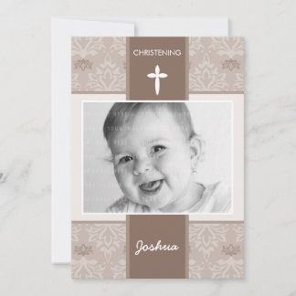 PHOTO CHRISTENING INVITES :: pretty 4P