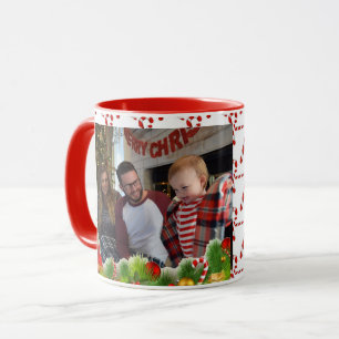 Photo Christmas Baby Family Gift For Grandma Mug
