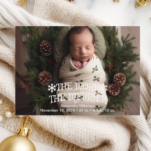 Photo Christmas Birth Announcement