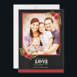Photo Christmas Card | Chalkboard Floral<br><div class="desc">Photo Christmas Card | Chalkboard Floral</div>