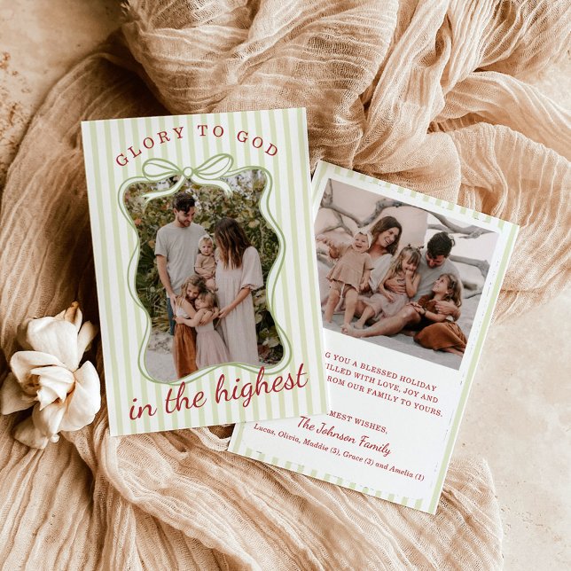 Photo Christmas Cards, Glory to God Religious Card (Creator Uploaded)