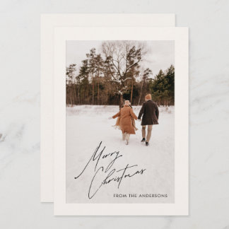 Photo Christmas Family Holiday Card