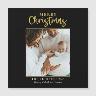 Photo Christmas Gold Foil Script Modern Family