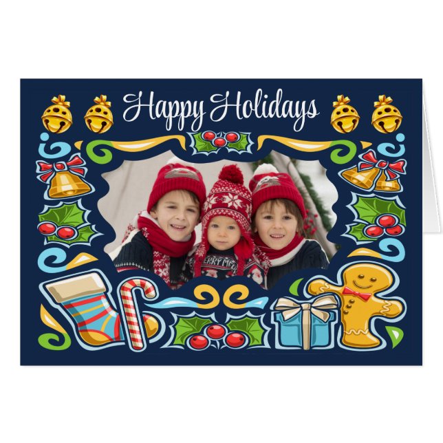 Photo Christmas / Holiday Card (Front Horizontal)