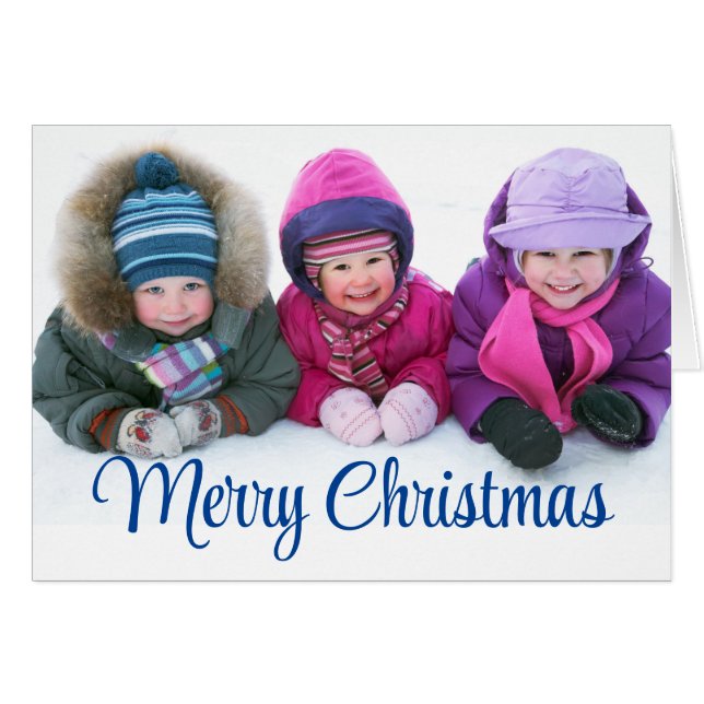 Photo Christmas / Holiday Card (Front Horizontal)
