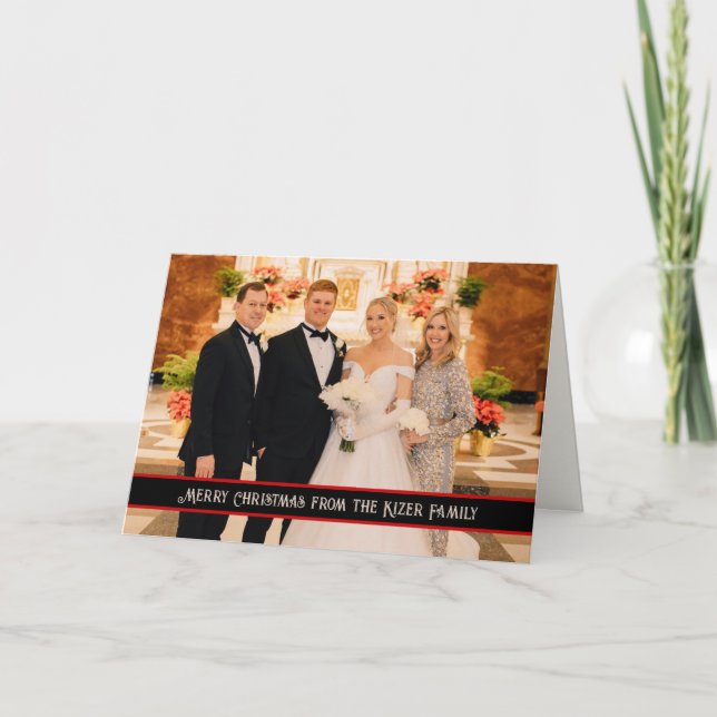 Photo Christmas Modern  Inspirivity  Card (Front)