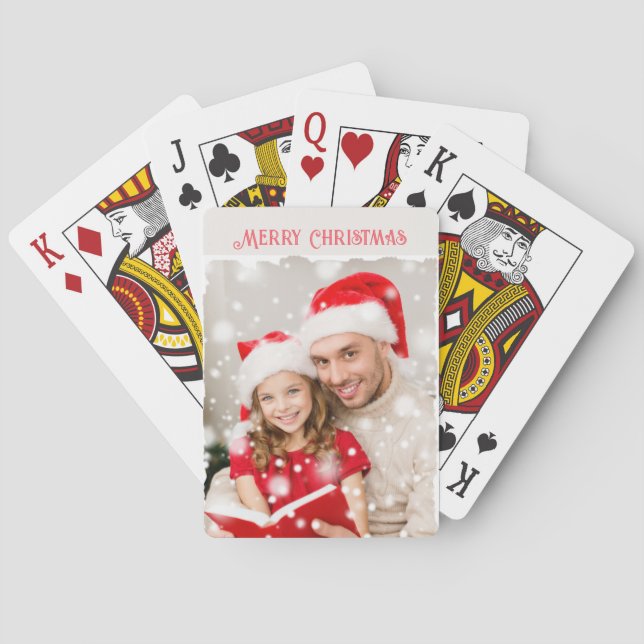 Photo Christmas Playing Cards (Back)