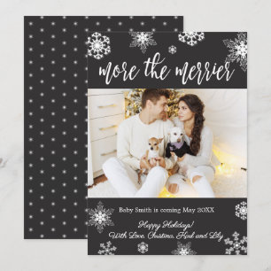 Photo Christmas Pregnancy Announcement Cards