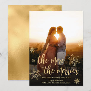 Photo Christmas Pregnancy Announcement Cards