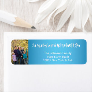 Photo Christmas Return Address Labels