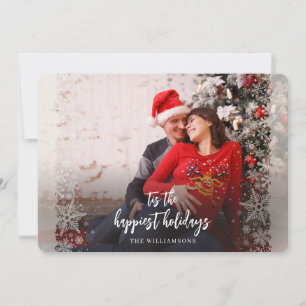 Photo Christmas Rustic Holiday Card