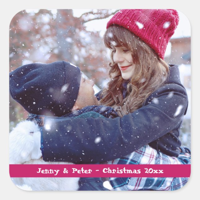 Photo Christmas Stickers (Front)