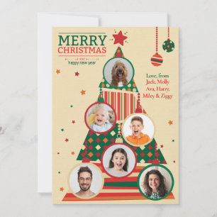 Photo Christmas Tree Ornament Card