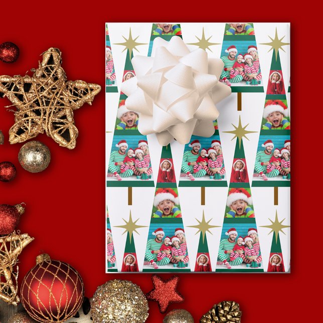 Photo Christmas Tree Wrapping Paper Sheet (Creator Uploaded)