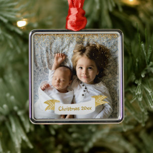 Photo Christmas, Year, Metal Ornament