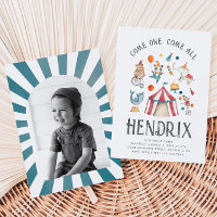 Photo Circus Birthday Invitation | Carnival