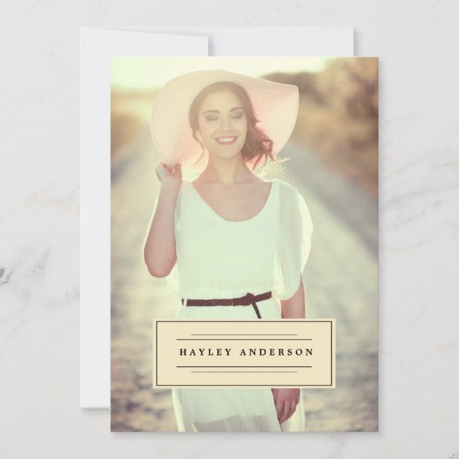 PHOTO CLASS OF 2016 GRADUATION Invitation (Front)