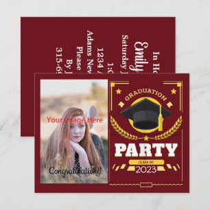 Photo Class of 2023 Graduation Party Card