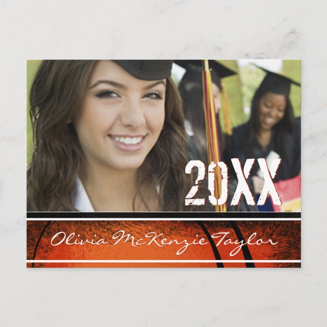 Photo Class of Graduation Open House Invitation Postcard (Front)