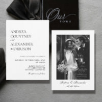 Photo Classic Black and White Wedding