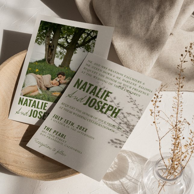 Photo Classy Bright Traditional Colourful Wedding  Invitation (Creator Uploaded)