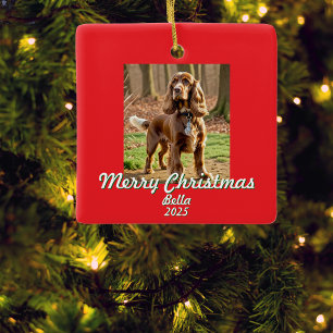Photo Cocker Spaniel KEEPSAKE Personalise Ceramic Ornament