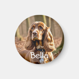 Photo Cocker Spaniel Personalise Magnet