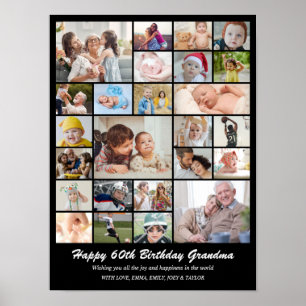 Photo Collage 25 Pictures 12x16 18x24 24x32 30x40 Poster