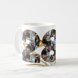 Photo collage 28 year anniversary gifts by year coffee mug