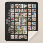 Photo Collage 45 Photos Personalised Black