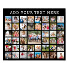 Photo Collage 45 Photos Personalised Custom Colour