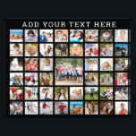 Photo Collage 45 Photos Personalised Custom Colour Print<br><div class="desc">Photo Collage 45 Photos Personalised Custom Colour Photo Enlargement Print. Create your own photo enlargement collage with this easy-to-upload template for 45 pictures personalised with your text in your choice of font styles and colour and/or background colour. ASSISTANCE: For help with design modification or personalisation, contact the designer BEFORE ORDERING...</div>