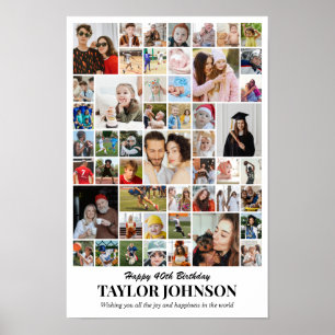 Photo Collage 50 Pictures 12x18 16x24 20x30 24x36 Poster