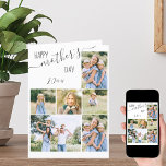 Photo Collage 6 Picture Happy Mother's Day Card<br><div class="desc">Create your own Mother's Day card with 6 of your favourite photos. The photo template is set up for you to add your pictures, which will be displayed in a photo collage of portrait, square / instagram and landscape formats. happy Mother's Day is lettered in elegant handwritten script and whimsical...</div>