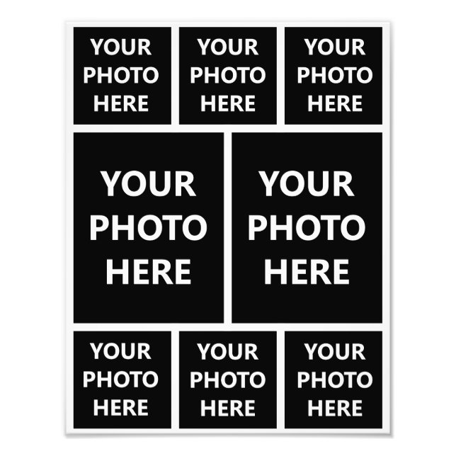 Photo Collage 6 Square 2 Portrait Family Pictures (Front)