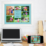 Photo Collage 7 Pictures Best Aunt Ever Sky Blue Poster<br><div class="desc">Create your own photo collage poster for the Best Aunt Ever. The words "Best Aunt Ever" are framed with 7 of your favourite photos. (You can also edit "aunt" to auntie, nana, mum, sister, friend etc if you wish). The design is in sky blue with elegant typography. The template is...</div>
