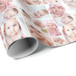 Photo Collage 9 Pictures Unique Grid Layout Wrapping Paper<br><div class="desc">Create your own repeating photo collage novelty gift wrapping paper featuring this easy-to-upload photo collage template with 9 pictures in various shapes and sizes in your choice of background colour (shown in white) to change the grid line colour. ASSISTANCE: For help with design modification or personalisation or colour change, contact...</div>