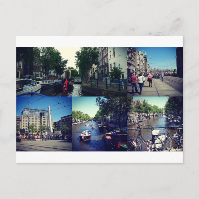 Photo collage Amsterdam 1 Postcard (Front)