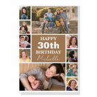 Photo Collage Any Age Custom Birthday