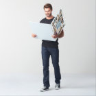 Photo Collage Any Age Jumbo Custom Birthday Card