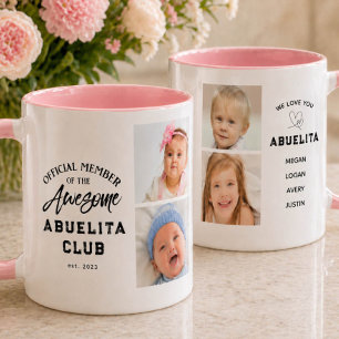 Photo Collage Awesome ABUELITA Mug