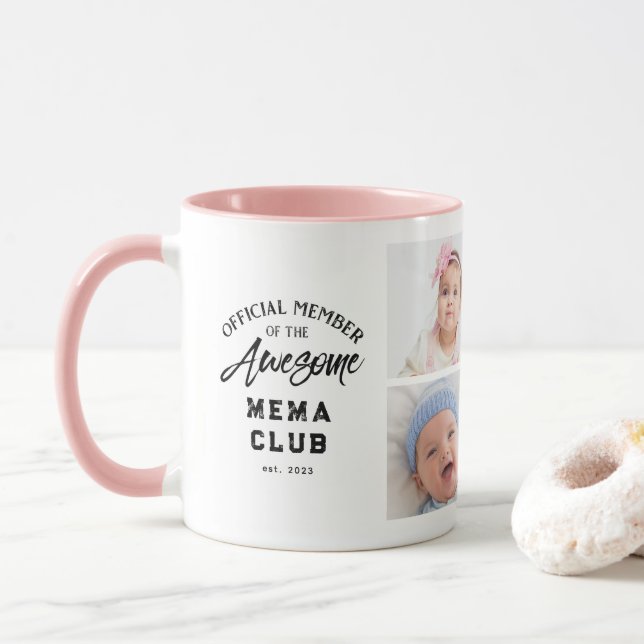 Photo Collage Awesome MEMA Mug (With Donut)