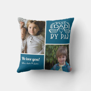 Photo Collage Best Dad By Par Cushion