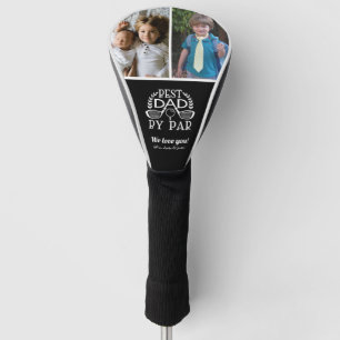 Photo Collage Best Dad By Par Father's Day Golf Head Cover