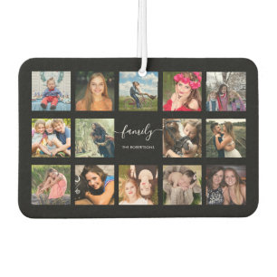 Photo Collage Black Custom Car Air Freshener