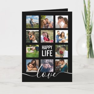 Photo Collage Black Wedding Program