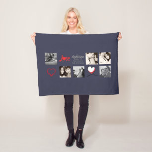 Photo Collage Blanket - Love/Wedding/Anniversary