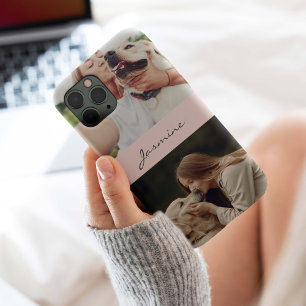 Photo Collage Blush Pink iPhone 15 Pro Case